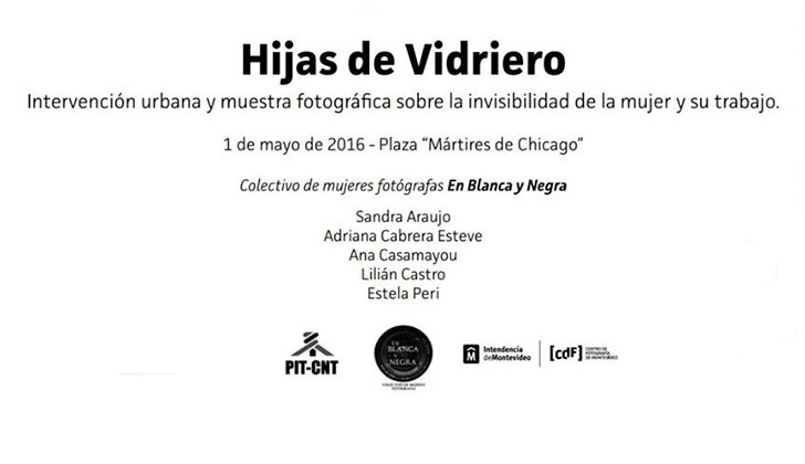 Se instalará la muestra fotográfica "Hijas de Vidriero" en la Plaza 1° de Mayo.