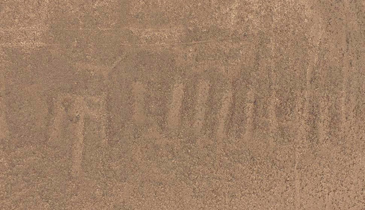 En Perú descubren un nuevo geoglifo entre las líneas del desierto de Nazca. Foto: Masato Sakai, Universidad de Yamagata, Japón