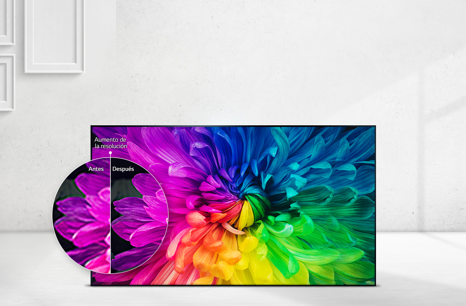 Tal es el ejemplo de las Smart TV LCD LED de Samsung, con tecnología Resolution Upscaler de LG, que mejora y optimiza la imagen sin importar la calidad inicial 