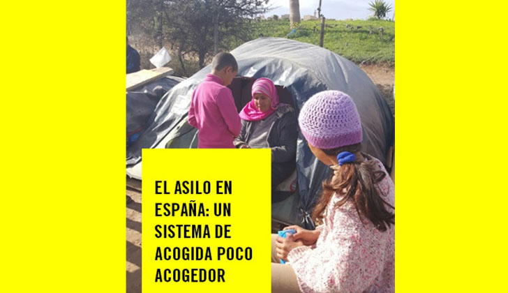 "El asilo en España: un sistema de acogida poco acogedor" | Imagen: Portada del informe de Amnistía Internacional