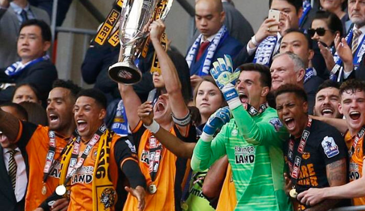 El Hull City de Abel Hernández ascendió a la Premier League. Foto: @HullCity