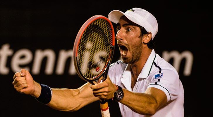 Pablo Cuevas venció a Monfils por el Masters 1000 de Madrid. Foto: AFP