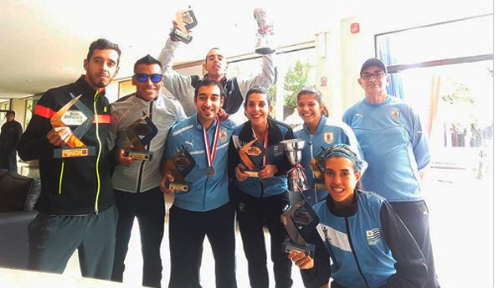 Uruguay vicecampeón femenino y masculino en el Sudamericano de media maratón de Paraguay. Foto: @PrensaCAU