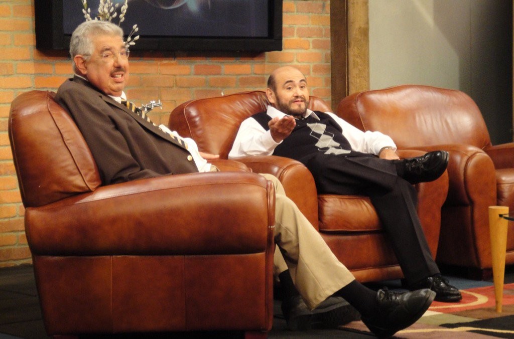 Esta fue la última foto juntos de estos dos grandes de la televisión latinoamericana. Foto: //twitter.com/varedg.