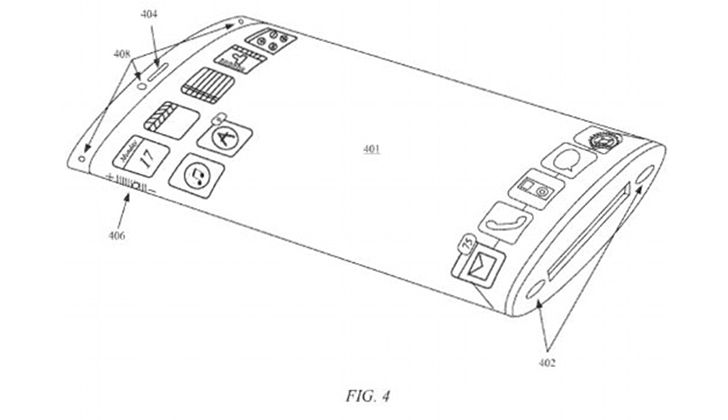 Imagen de la patente aprobada a Apple. Foto: Apple. 