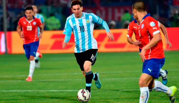 Argentina buscará revancha frente a un Chile que quiere reafirmarse como Rey de América. Foto: AFP