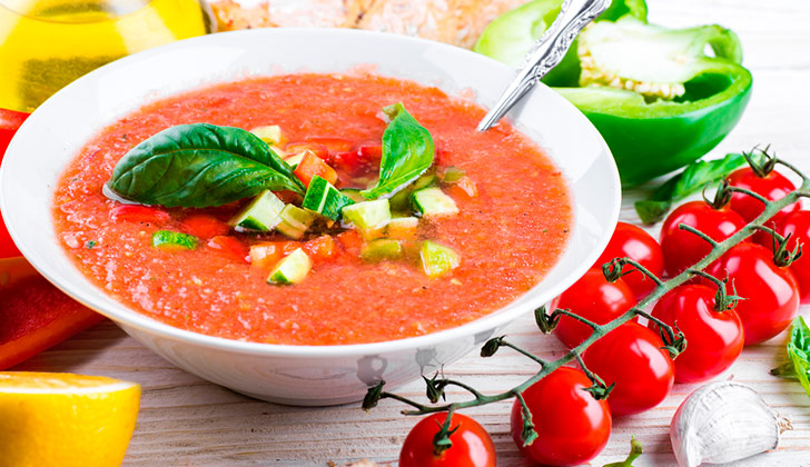 Propiedades y beneficios del gazpacho para la salud. Foto: Shutterstock