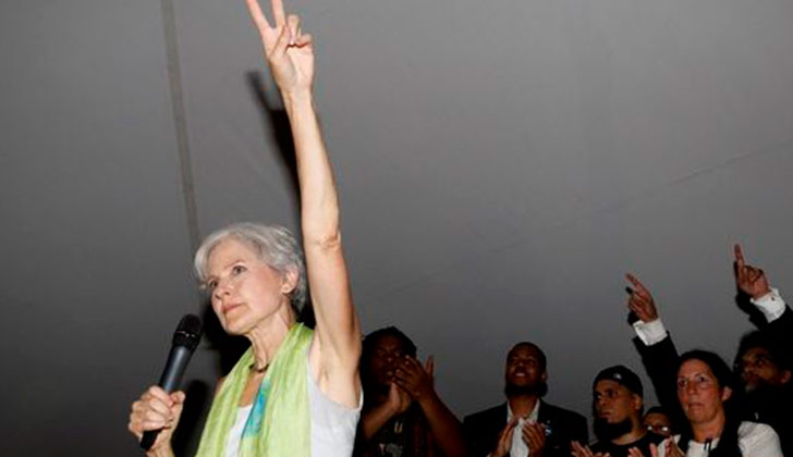 Jill Stein del partido verde se propone como una opción para los votantes de Sanders . Foto: AP