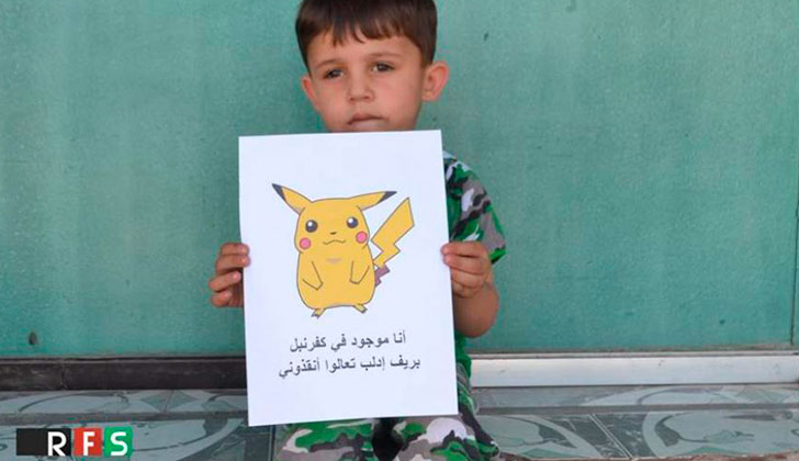Lanzan campaña 'a lo Pokémon Go' para pedir el rescate de los niños sirios.