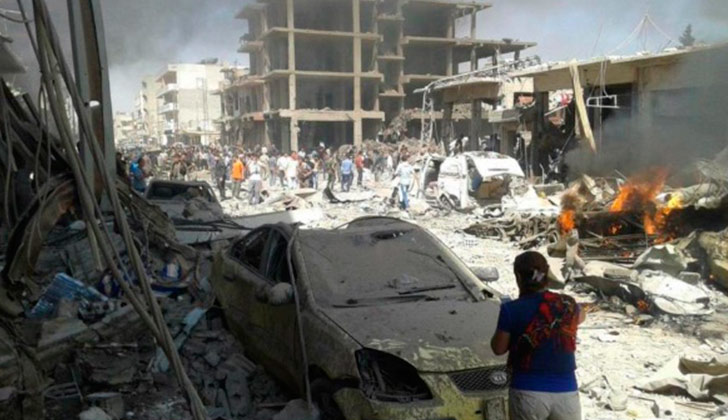 Al menos 50 personas murieron tras un atentado del EI en el norte de Siria. Foto: AFP