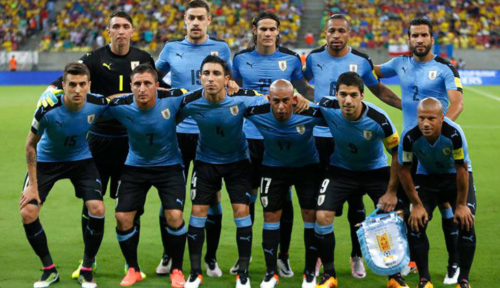 Uruguay bajó al puesto número 12 del ranking FIFA. Foto: AFP