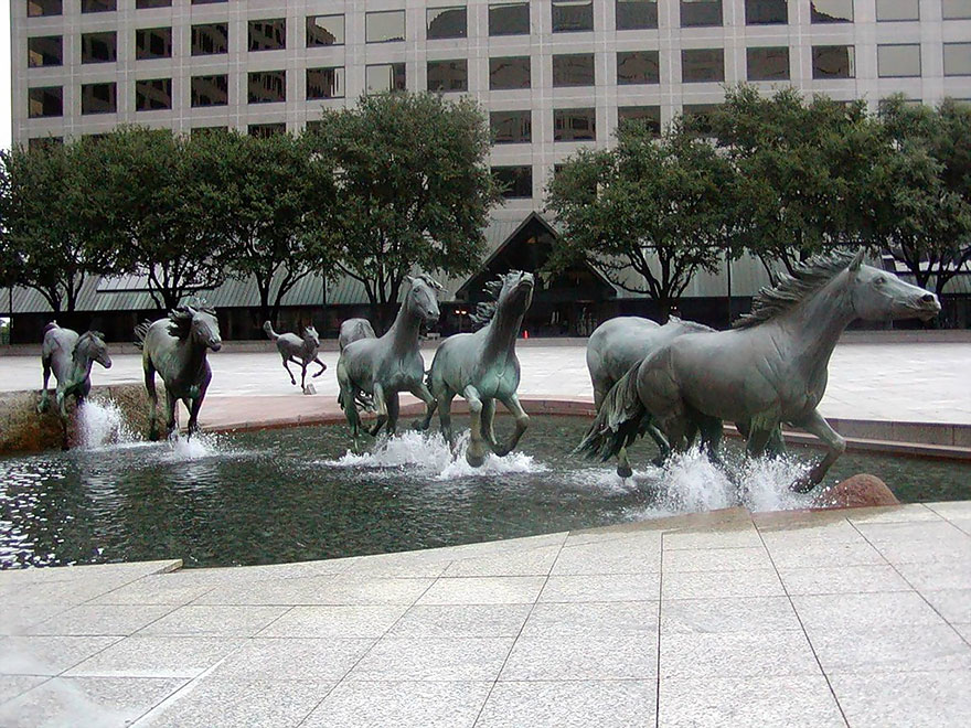Mustangs, por Robert Glen, Las Colinas, Texas, Estados Unidos.