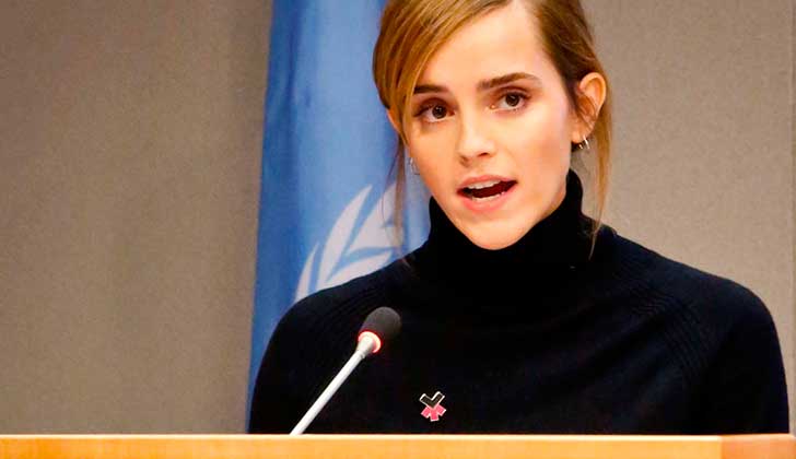 Emma Watson denuncia la desigualdad de género en las universidades.