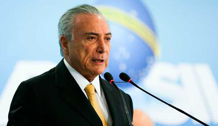 Temer promete que Brasil volverá a crecer gracias a un "plan de privatizaciones" y "el ajuste estructural del gasto público".