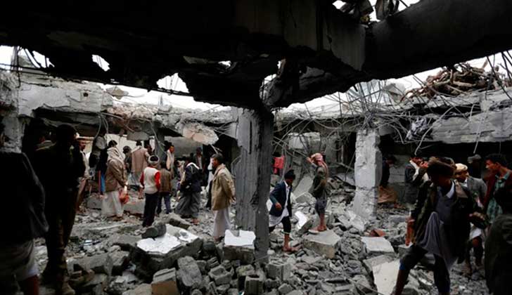 Un tercio de los bombardeos saudíes en Yemen afectaron a civiles. Foto: @Reuters