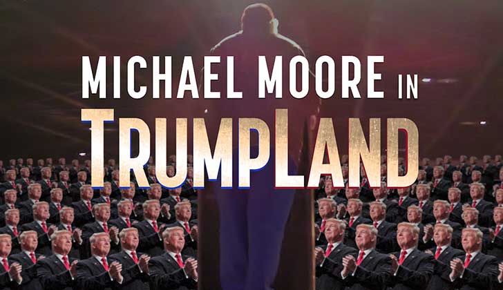 “Michael Moore in TrumpLand", la nueva película de Moore sobre el candidato republicano y sus votantes.