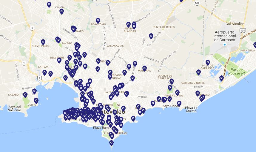 El MEC ofrece un mapa detallado de todos los lugares que podrás visitar hoy y mañana. Foto: MEC.
