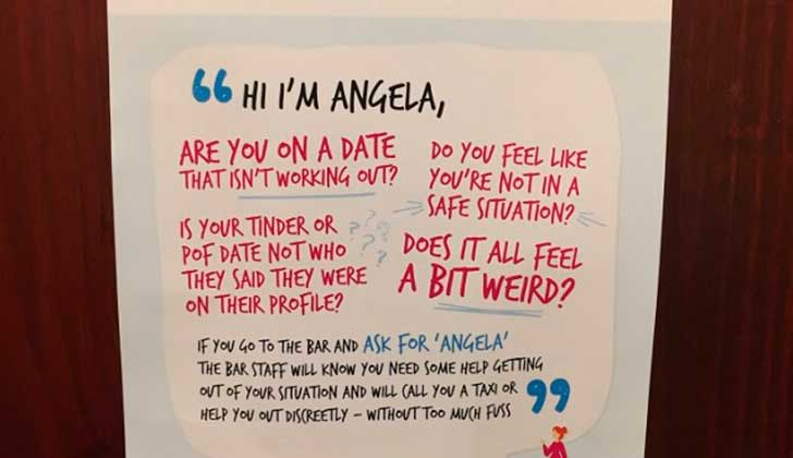 ‘Ask for Angela’: la campaña para ayudar a las mujeres a librarse de una cita insegura.