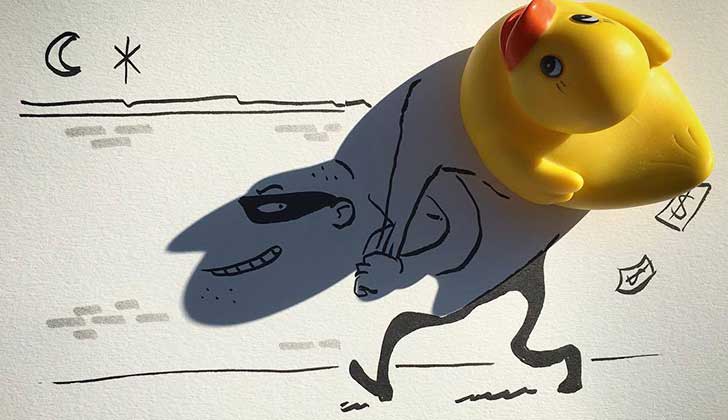 Ilustrador belga usa las sombras para hacer arte.