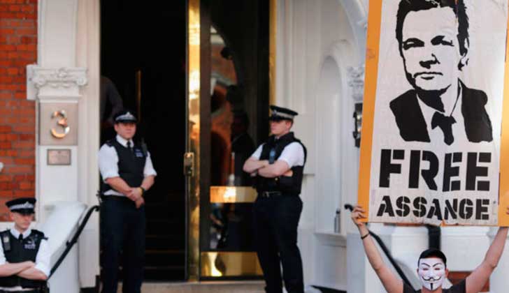 Assange pide libertad luego del fallo de la ONU a su favor. Foto: Flickr