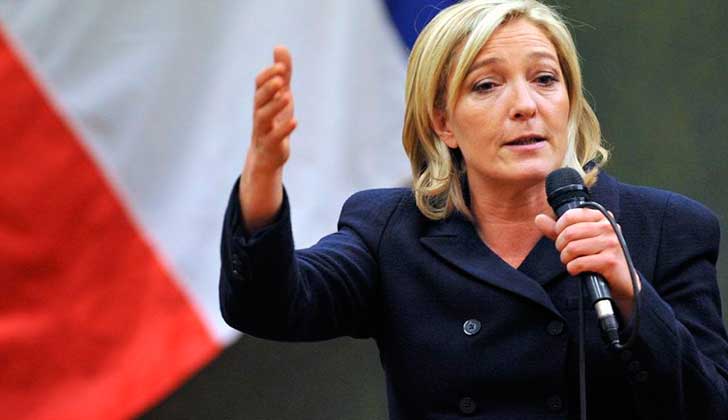 Marine Le Pen es presidenta de Agrupación Nacional, un partido francés de la ultra derecha. Foto: Wikimedia Commons 