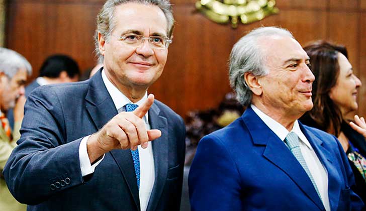 Senado brasileño no acepta la suspensión del presidente de la cámara Renan Calheiros . Foto: Folha do Sao Paulo