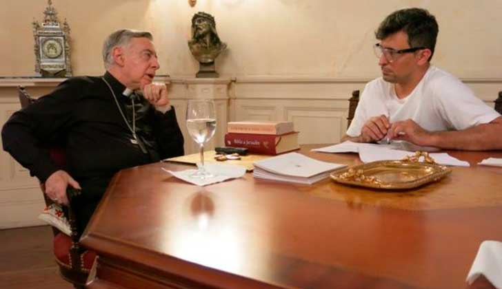 Arzobispo argentino: "Los femicidos aumentaron con la desaparición del matrimonio". Foto: Entrevista en el programa No se puede vivir del amor, de Franco Torchia.