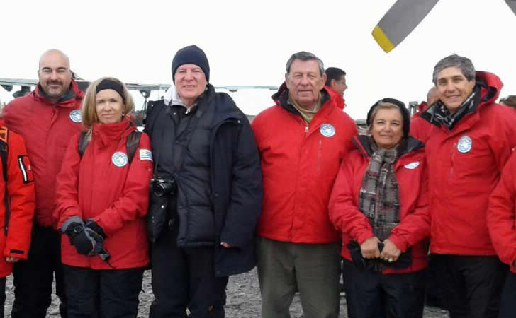 Comitiva uruguaya en la Antártida / Foto: Presidencia