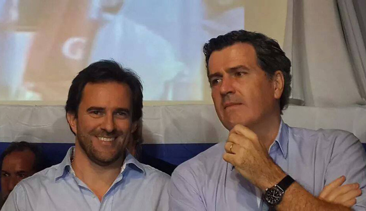 Diputado Germán Cardoso, junto al senador Pedro Bordaberry.