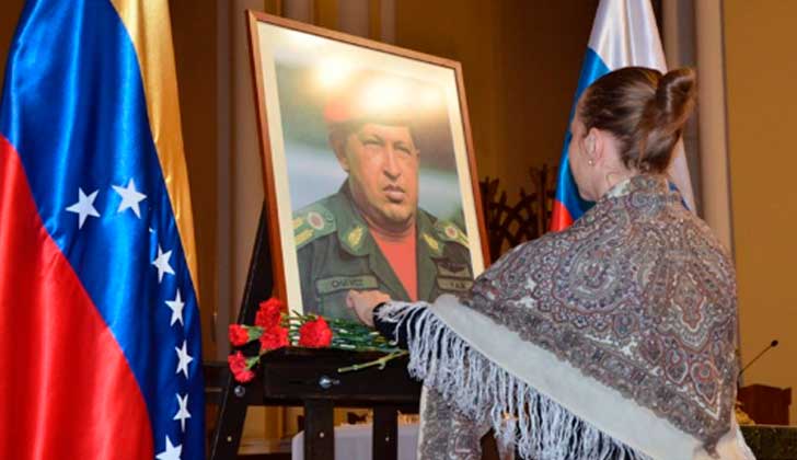 En Rusia e Italia destacan el legado histórico de Hugo Chávez. Foto: @EmbavenezRusia 