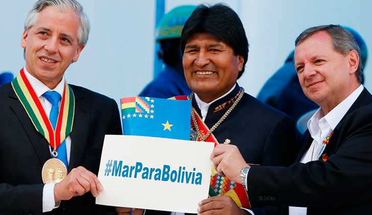 Bolivia entregó réplica por demanda marítima contra Chile en La Haya. Foto archivo AP.