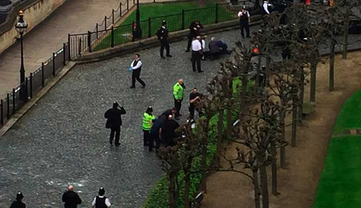 Tiroteo cerca del Parlamento británico deja varios heridos. Foto: Daily Mail