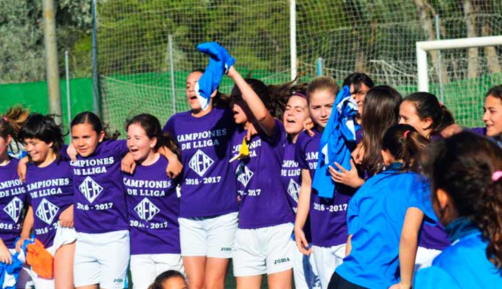 España: el equipo femenino AEM Lleida gana la Liga de Segunda infantil masculina . Foto: AEM