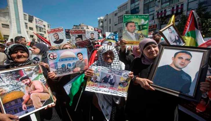 Convocan huelga general en Cisjordania en apoyo a presos palestinos. Foto: EFE