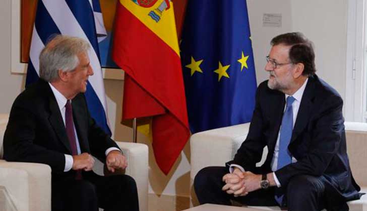 Rajoy llega a Uruguay para promover, entre otras cosas, el acuerdo de libre comercio con la UE . Foto:Archivo ABC
