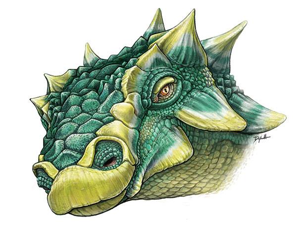 Caricatura del dinosaurio encontrado. Foto: Royal Ontario Museum