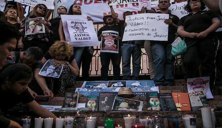 México: continúan las protestas contra la impunidad en los asesinatos de periodistas .