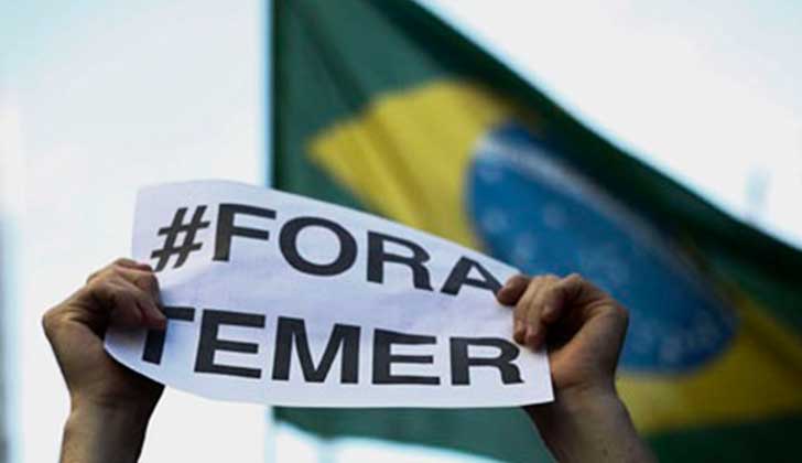 Brasil: Temer sustituye al ministro de Justicia mientras artistas piden por su renuncia en Copacabana. Foto: Página 12