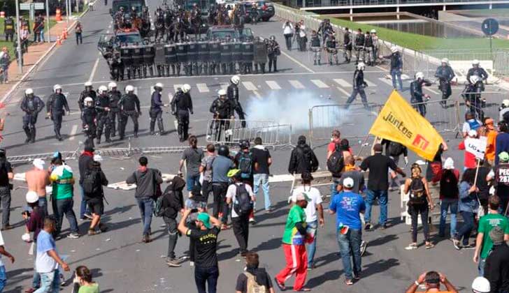 Temer envió al Ejército a las calles para intervenir en las protestas que exigen su renuncia.