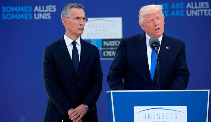 Donald Trump urgió a los miembros de la OTAN a que cumplan "con sus obligaciones financieras".