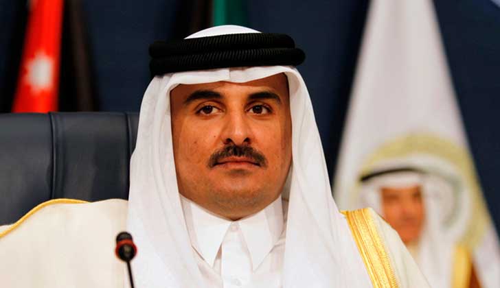 Emir de Qatar confirma su interés en reforzar vínculo con Irán. Foto: Reuters