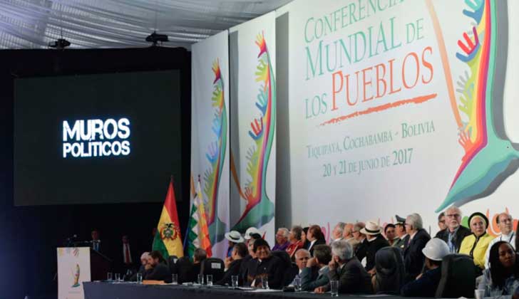 Conferencia Mundial de los Pueblos en Bolivia defiende el derecho "a la ciudadanía universal" y a "la movilidad humana".