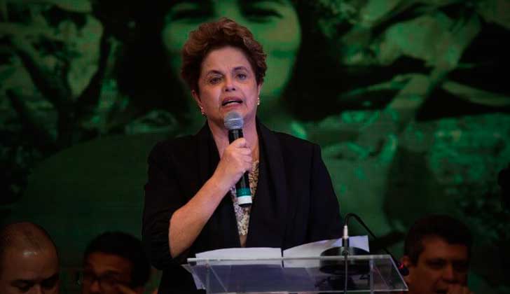 Dilma Rousseff: "El golpe tuvo como razón estratégica meter a Brasil económica, política y geopolíticamente en el neoliberalismo". Foto: PT