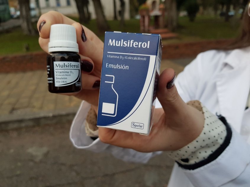 Mulsiferol 600.000 UI/ 10ml (vitamina D3 o Colecalciferol) . Foto: ASSE