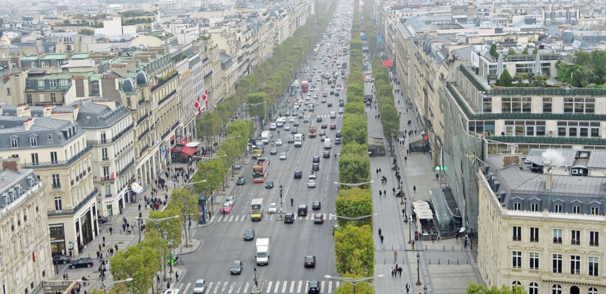 Avenida de los Champs-Élysées, París. Foto: K. Kirk