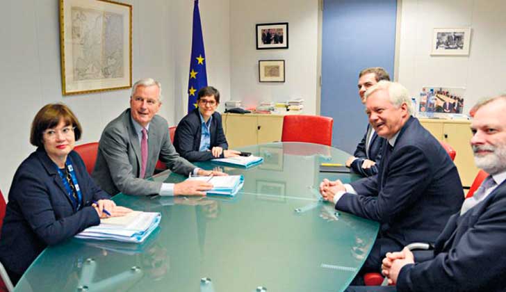 Comenzó la segunda ronda de de la negociación del Brexit en Bruselas. Foto: EFE