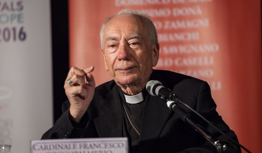 Cardenal Francesco Coccopalmerio. Foto:  Filosofi lungo l'Oglio / Vimeo