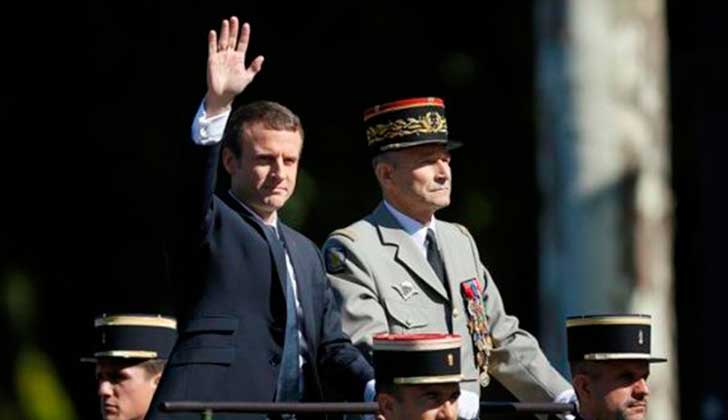 El jefe del Ejército francés renunció tras un conflicto con Macron. Foto: @Reuters