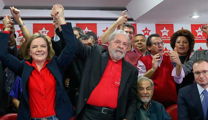 Lula reiteró su inocencia y desafió que si existen pruebas en su contra las manden a la prensa . Foto: Ricardo Stuckert