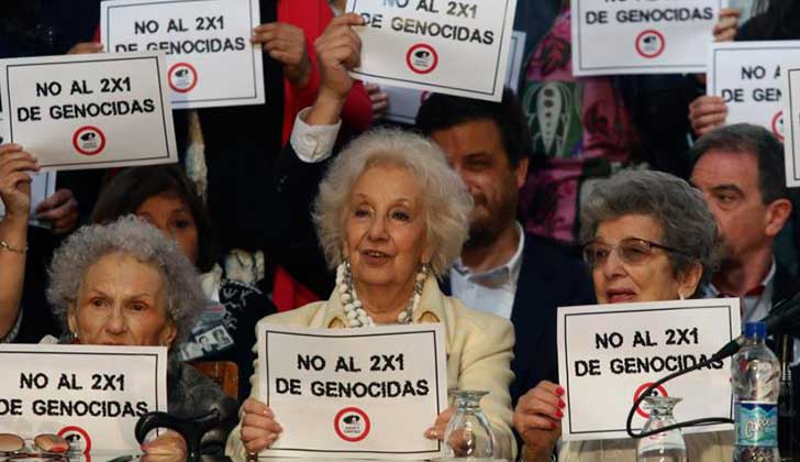 ARGENTINA: Lanzan campaña pública para que la Corte Suprema revierta el fallo del 2x1 que benefició a los represores.